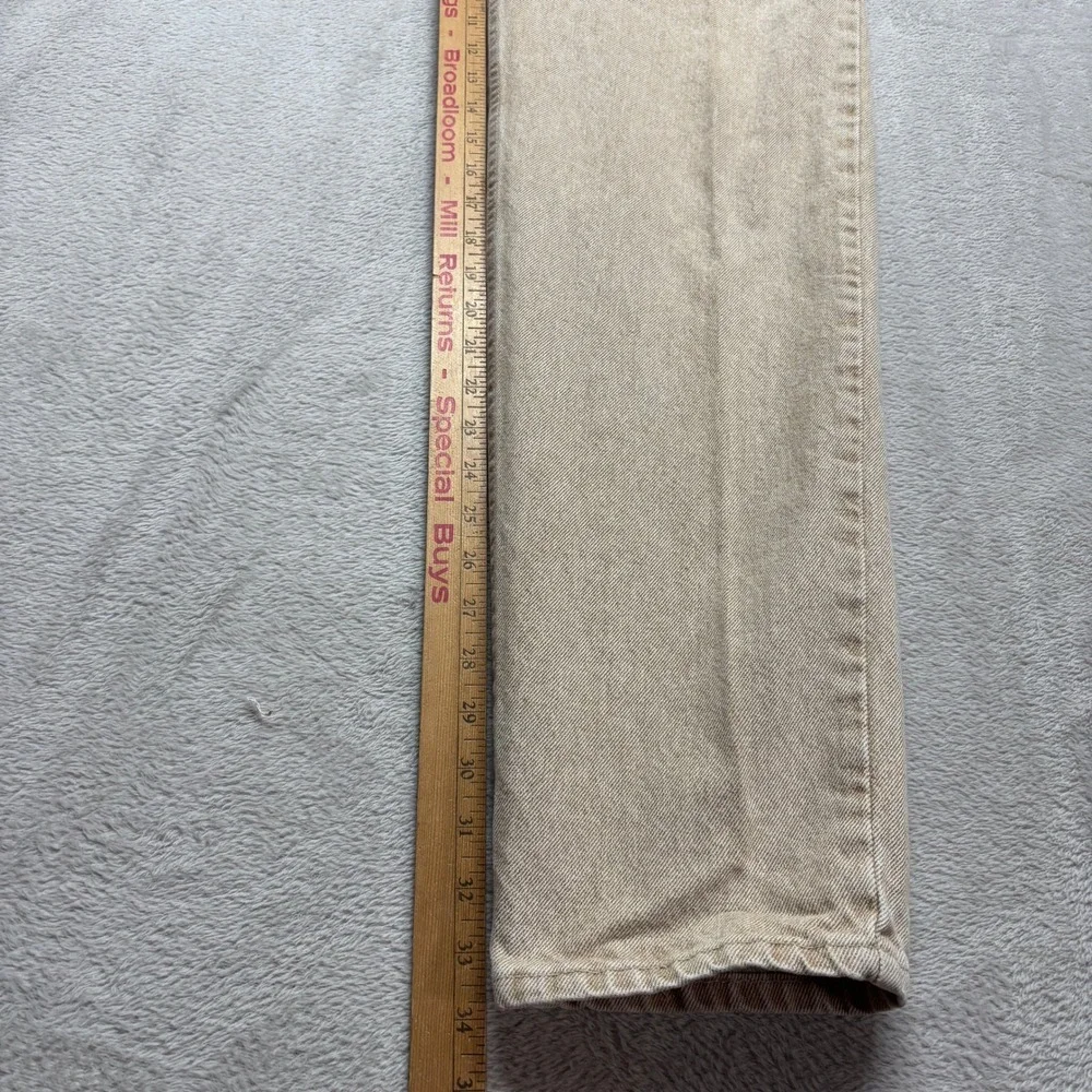 Levi's 550 Vintage 90s USA Made Tan Khaki Denim Jeans Mens 34x34 Relaxed Taper